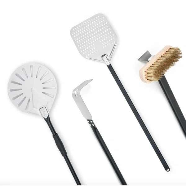 Pro Series 4 Piece Utensil Kit for Wood Fired Pizza Oven | Wayfair Professional
