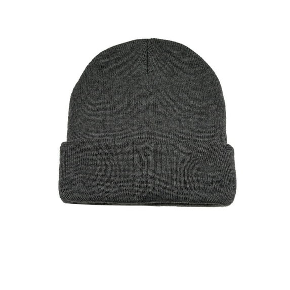 George Men's Arctic Cuff Knit Beanie,Charcoal Grey Heather | Walmart (US)