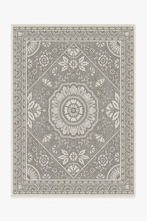 Almana Black & White Rug | Ruggable