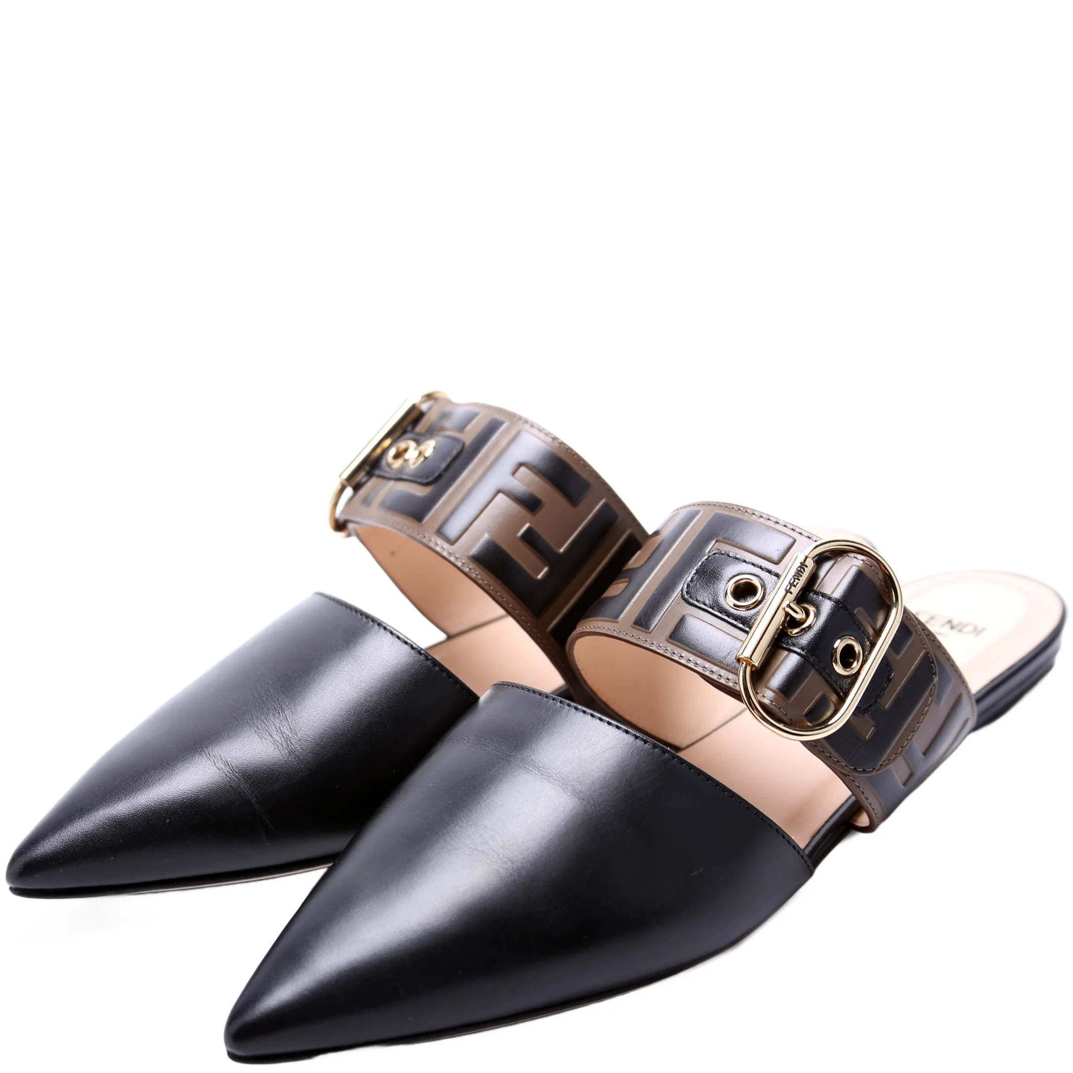 FF Zucca Mules Size 38.5 | Keeks Designer Handbags