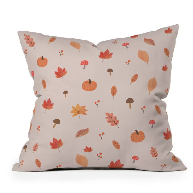 16"x16" Hello Twiggs Happy Fall Square Throw Pillow - Deny Designs | Target