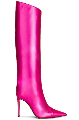 Alexandre Vauthier Satin 105 Boot in Fuchsia | FWRD | FWRD 