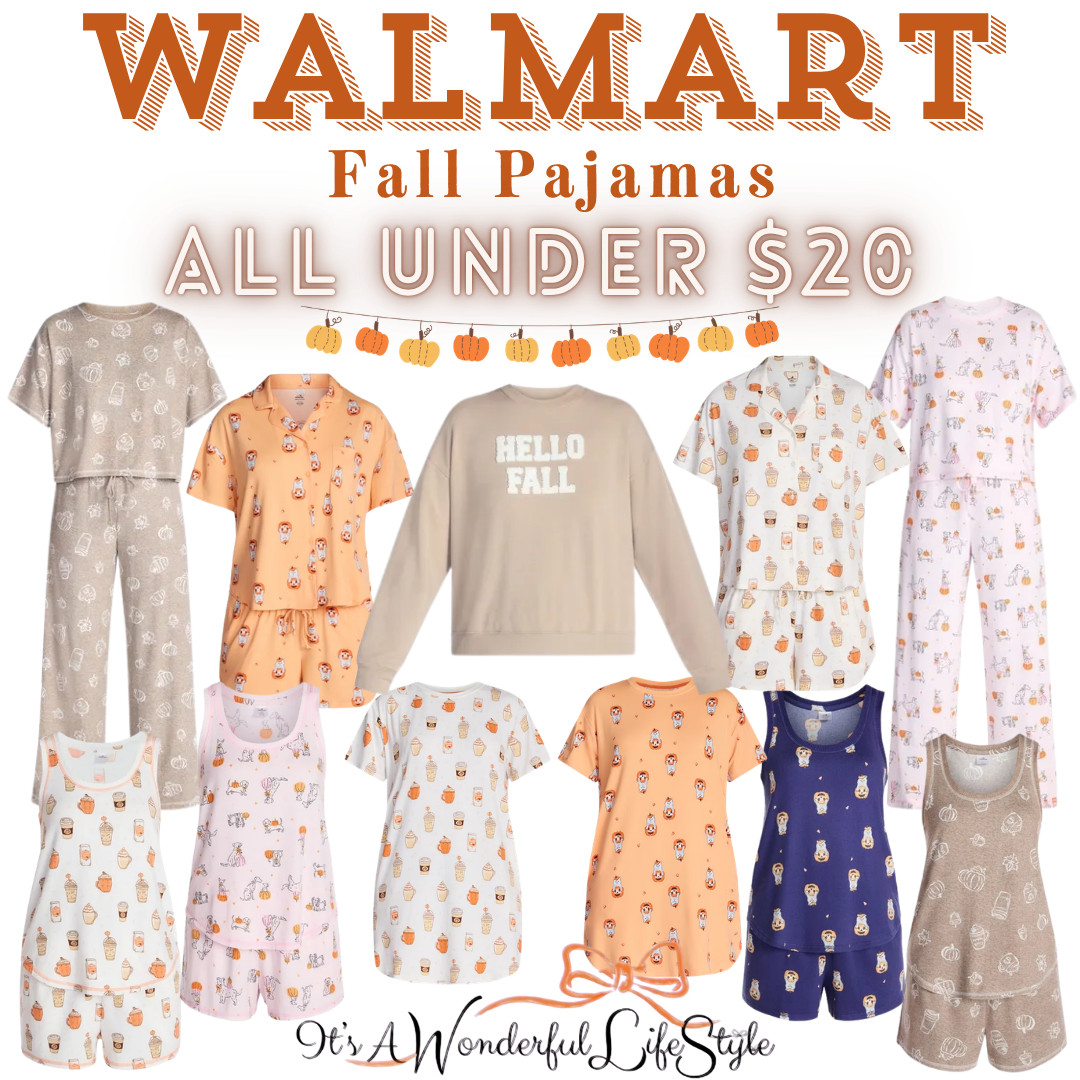 Cozy fall nights just got cuter! 🍂🎃 Walmart has the sweetest fall pajamas, and they’re all under $20! Which pair are you picking? Save this post, follow for more affordable finds, and shop them through my LTK! 🤎

@walmart #walmartfinds 

 
