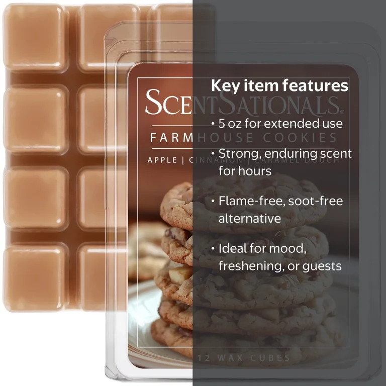 Farmhouse Cookies Scented Wax Melts, Scentsationals, 5 oz | Walmart (US)