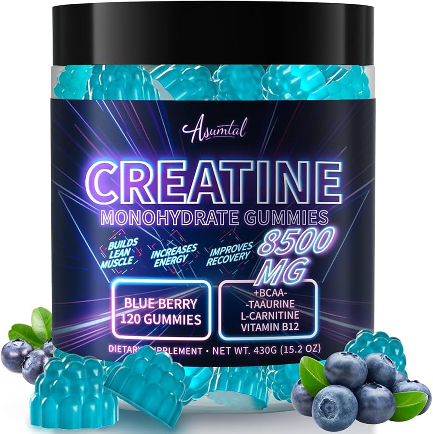 Creatine Monohydrate Gummies Complex 8500 MG for Men & Women, Creatine Monohydrate Supplement for... | Amazon (US)