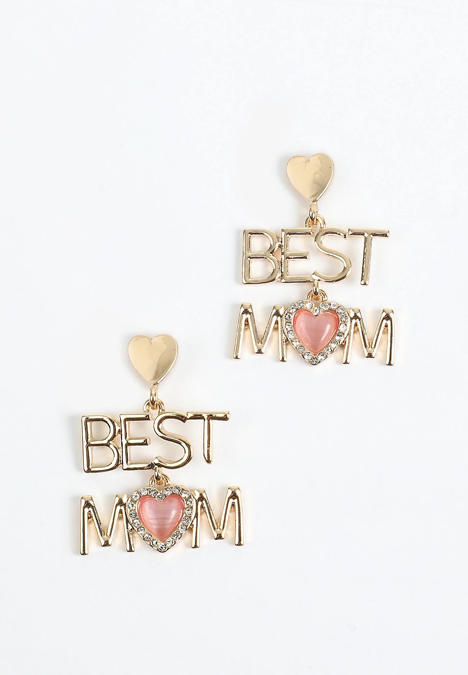 Gold Best Mom Drop Earrings | Maurices