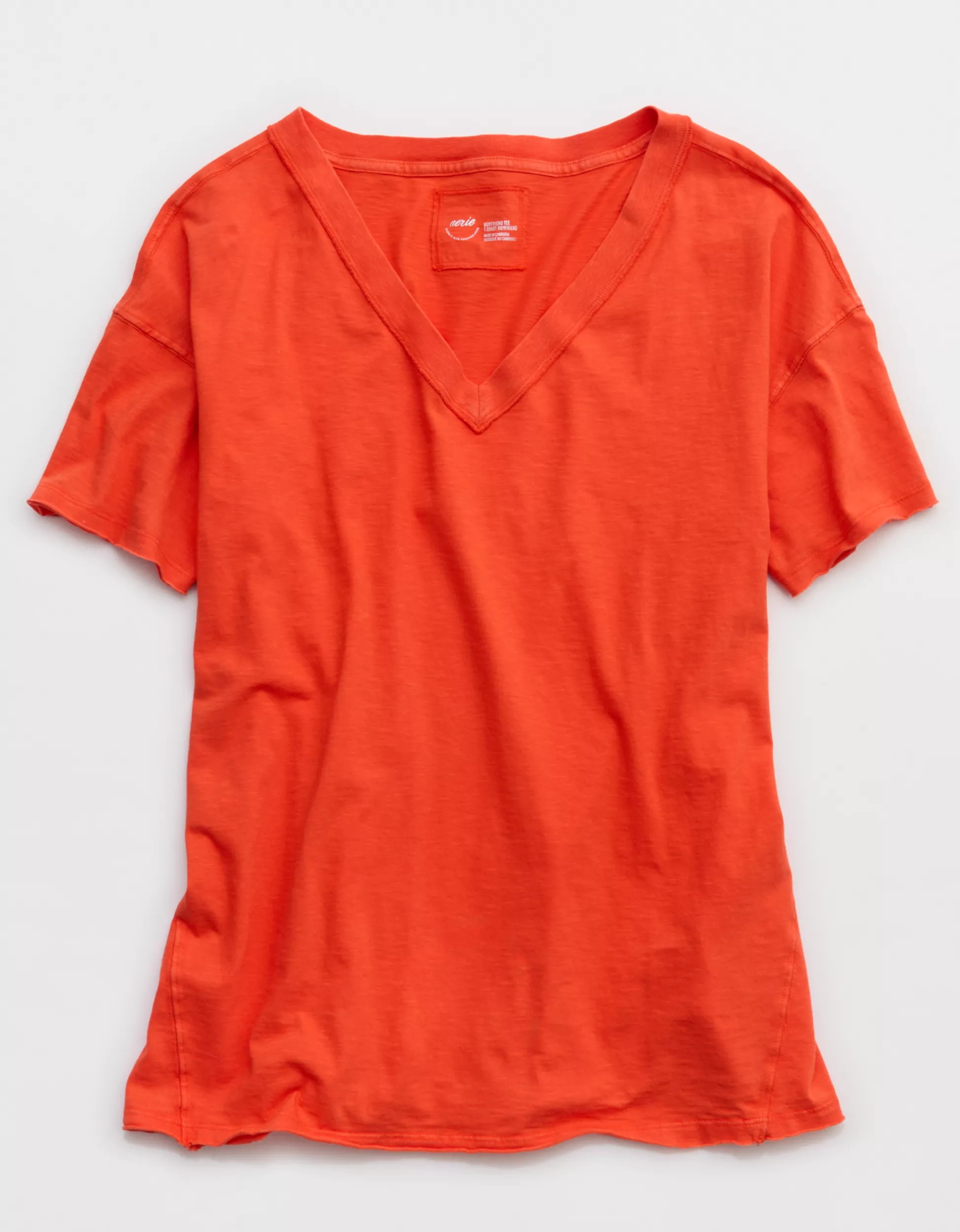 Aerie Oversized V-Neck Boyfriend T-Shirt | American Eagle Outfitters (US & CA)