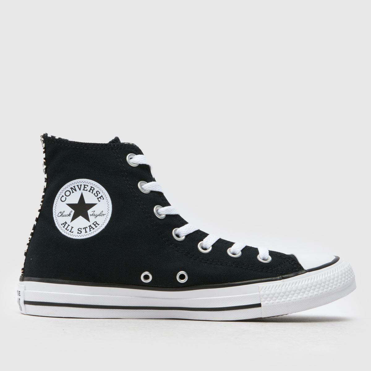 Womens Black Converse All Star Hi Leopard Trainers | schuh | Schuh