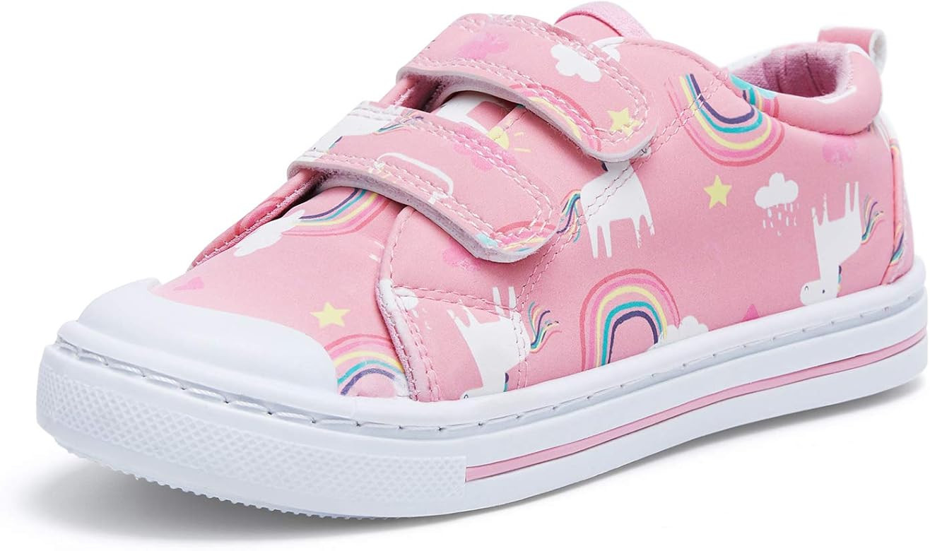 SHOFORT Toddler Boys and Girls Sneakers Kids Slip on Shoes | Amazon (US)