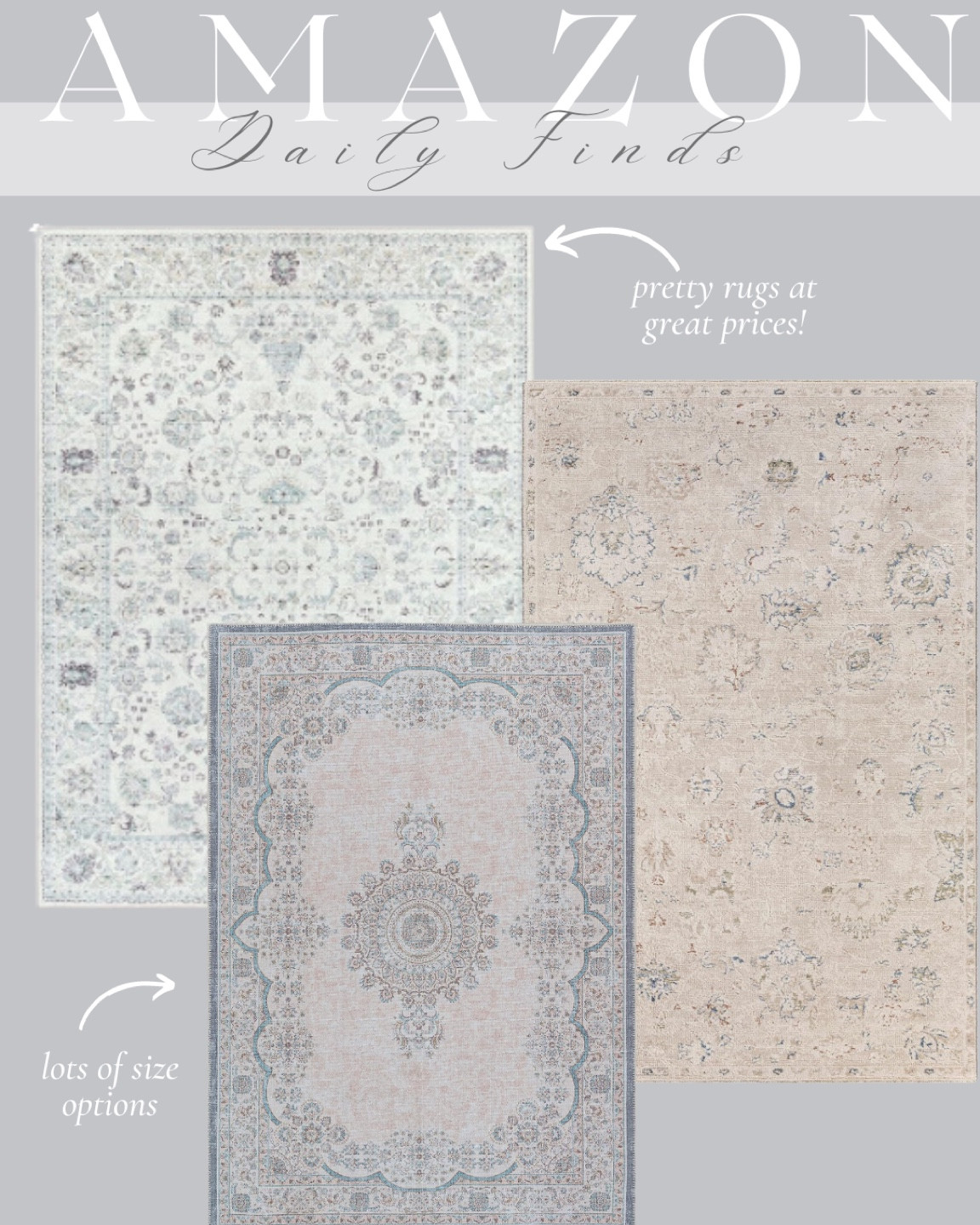 Neutral rugs, affordable rugs, rugs, large scale, rug, small rugs, blue, and white rugs, living room, dining room, rugs, Amazon rug Amazon find affordable find affordable home 8 x 10 rug 9 x 12 rug

#LTKStyleTip #LTKFindsUnder100 #LTKHome