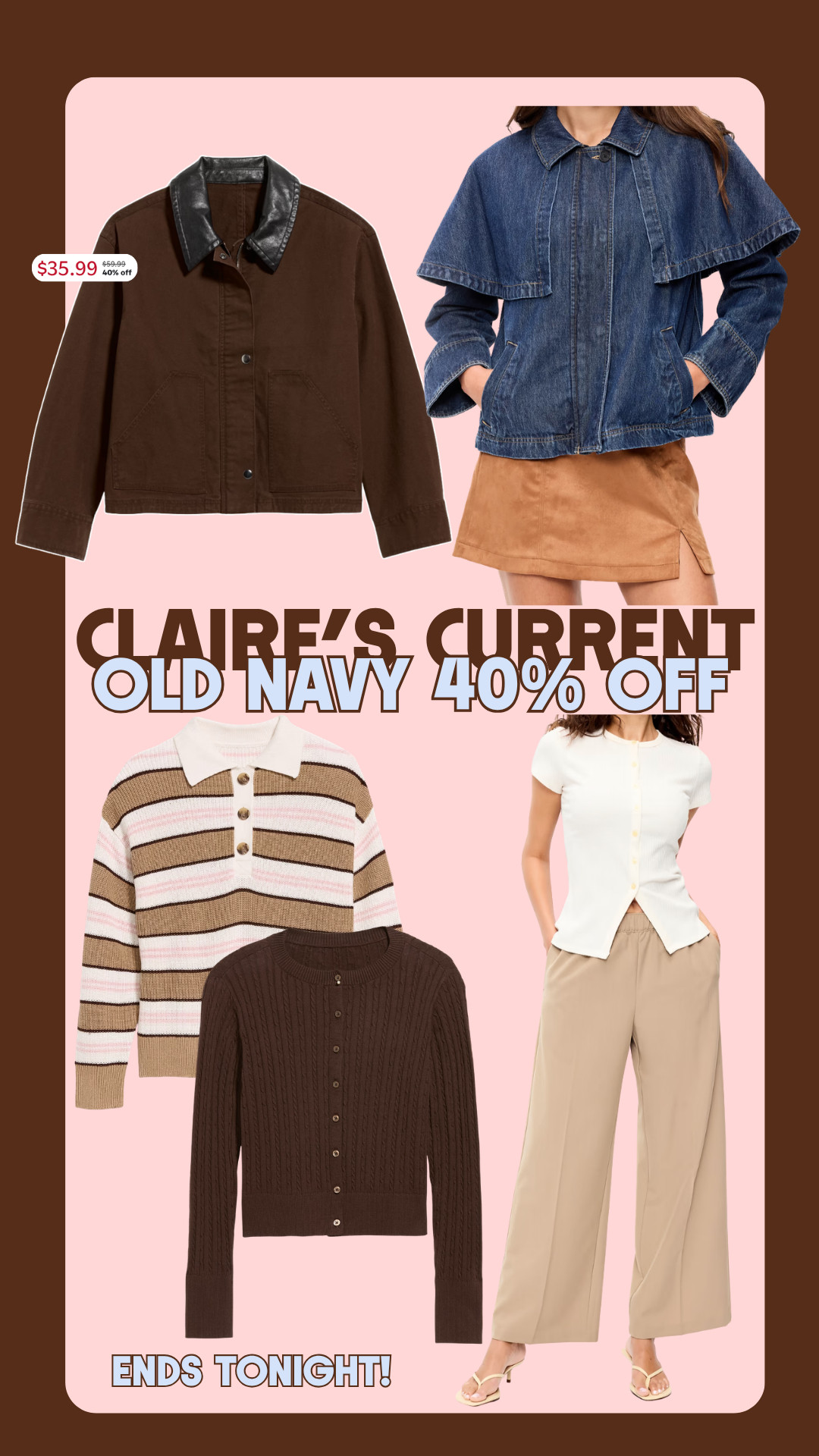 40% off old navy finds ends TONIGHT! these are all adorable and my favorite staples in my closet!! 

 #LTKgrwm #LTKootd #LTKSaleAlert