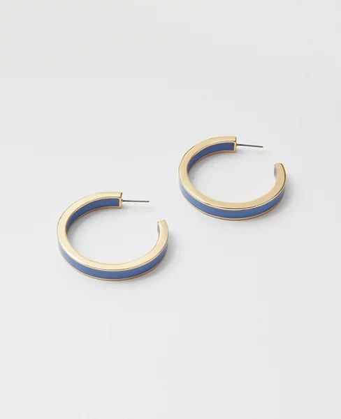 Enamel Hoop Earrings | Ann Taylor (US)