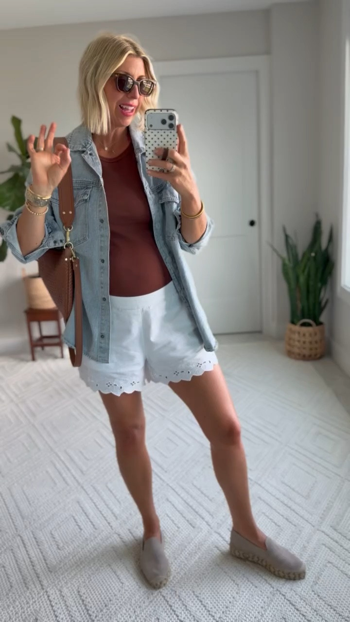 The perfect white pair of shorts to throw on in the summer! #junebestsellers

#LTKootd #LTKSeasonal #LTKOver40
