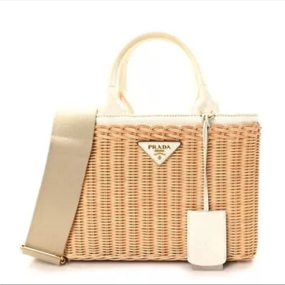 Prada Wicker Basket 2WAY Bag | Poshmark