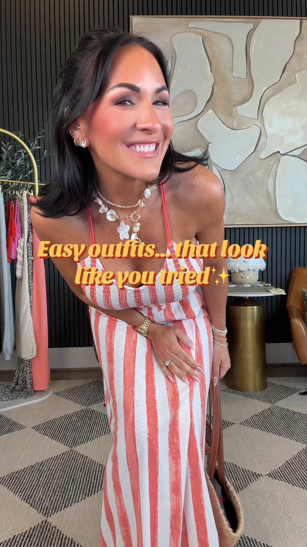 Babes these Aerie finds are officially on repeat.
Easy, lightweight, and the kind of pieces you throw on and instantly feel put together.

From the breezy maxi…
to the effortless printed dress…
to this dreamy wide-leg jumpsuit moment…

These are the pieces I’ll be living in all spring and summer long 🤍

Comfortable, flattering, and petite-friendly… yes please.

Wearing smalls

5’2” • 130 lbs • 34DD • 25” waist • size small

#PetiteFashion #Over40Style #EffortlessStyle #SummerOutfits #CasualChic