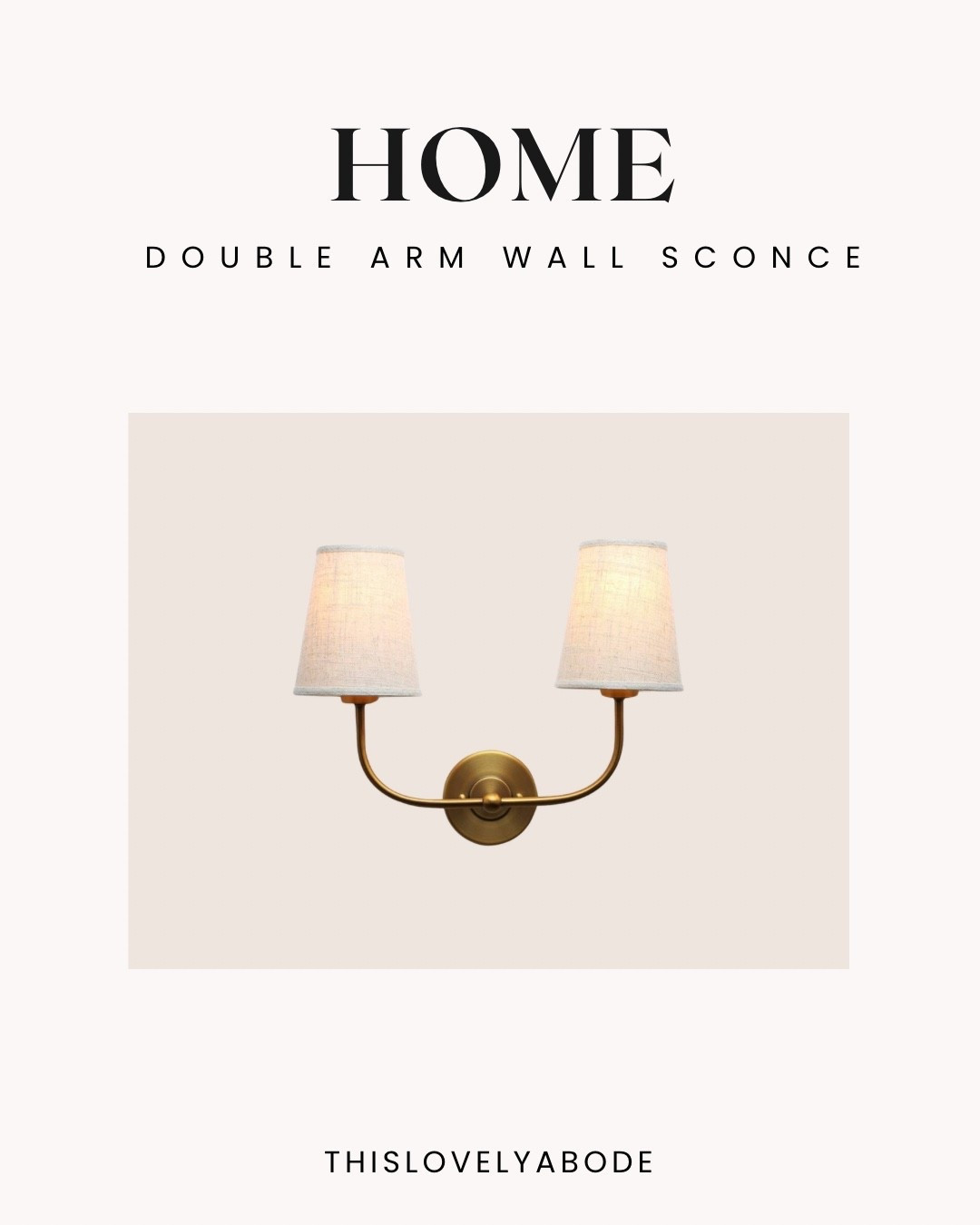 Gorgeous brass double arm wall sconce
#amazon #wallsconce #lighting 

#LTKHome
