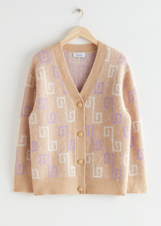 Relaxed Jacquard Knit Cardigan | & Other Stories (EU + UK)