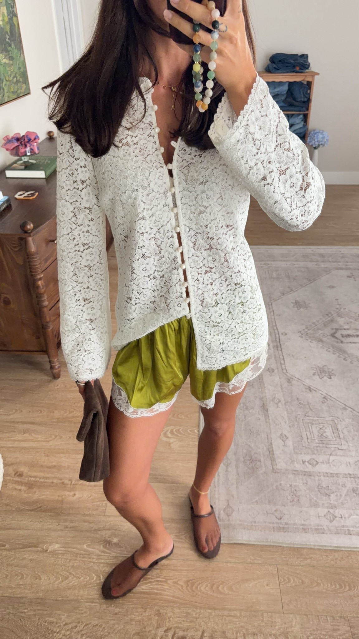 Spring outfit! I got a 6 in top and then a XS in shorts. TTS for flats 

#LTKootd #LTKspringtrends #LTKspring