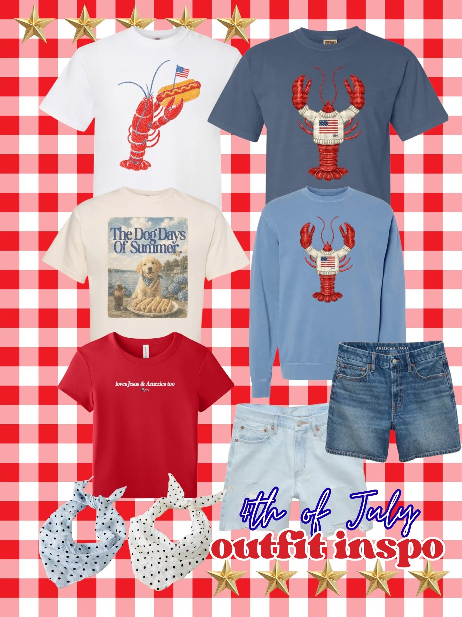 Patriotic/4th of July pieces! Most can be customized with your color tee or phrase. #4thofjuly #patriotic #usa

#LTKootd