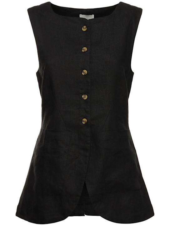 Emma linen vest | Luisaviaroma