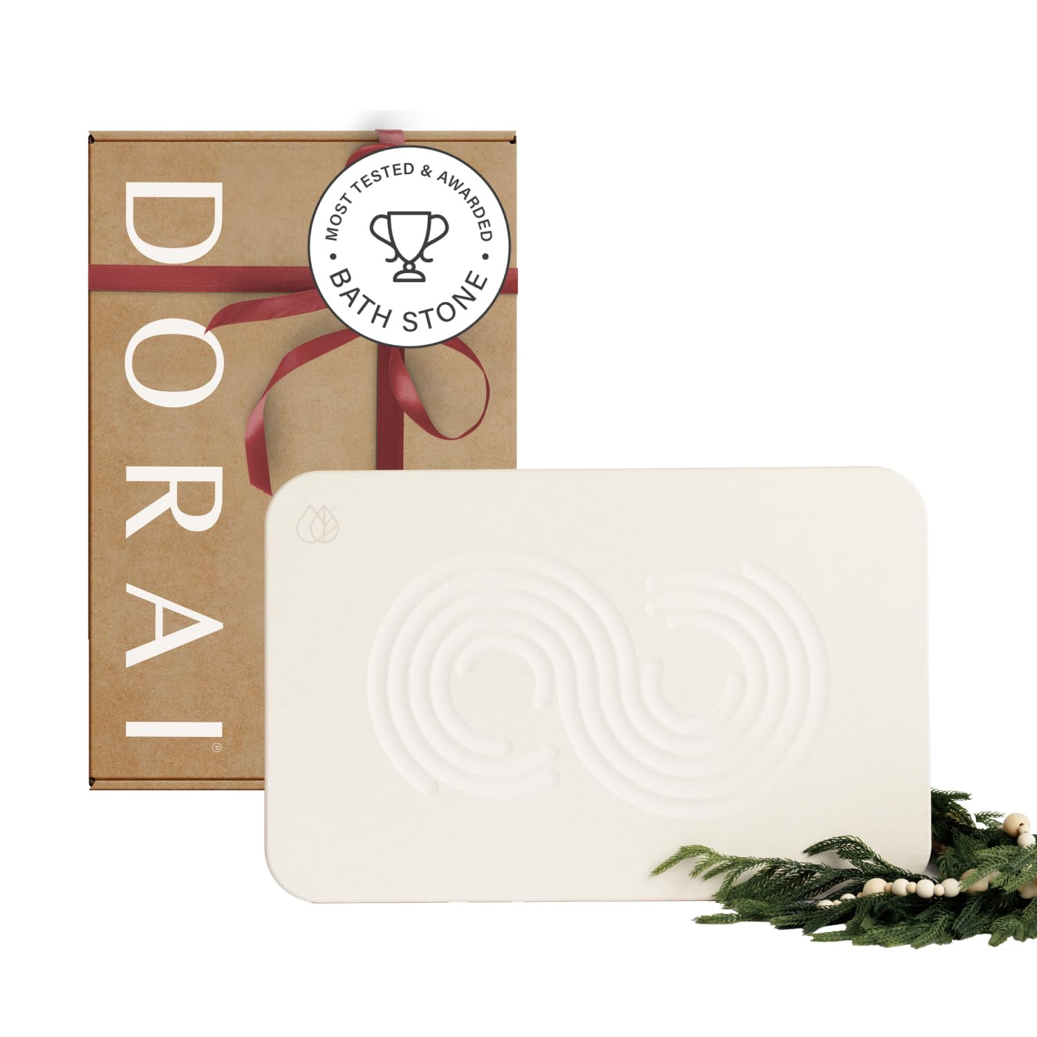 Dorai Home Bath Stone Mat 23.6"x15.4" – Quick-Dry, Non-Slip Diatomite Stone Bath Mat for Bathro... | Amazon (US)