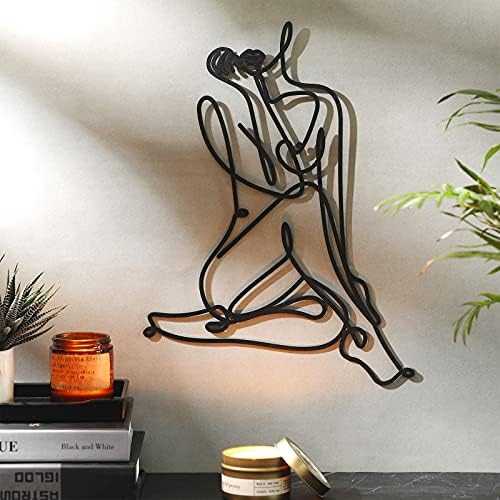 Minimalist Female Body Wire Art Decor Abstract Metal Woman Shape Wall Decor Wall Art Decor Metal Fem | Amazon (US)