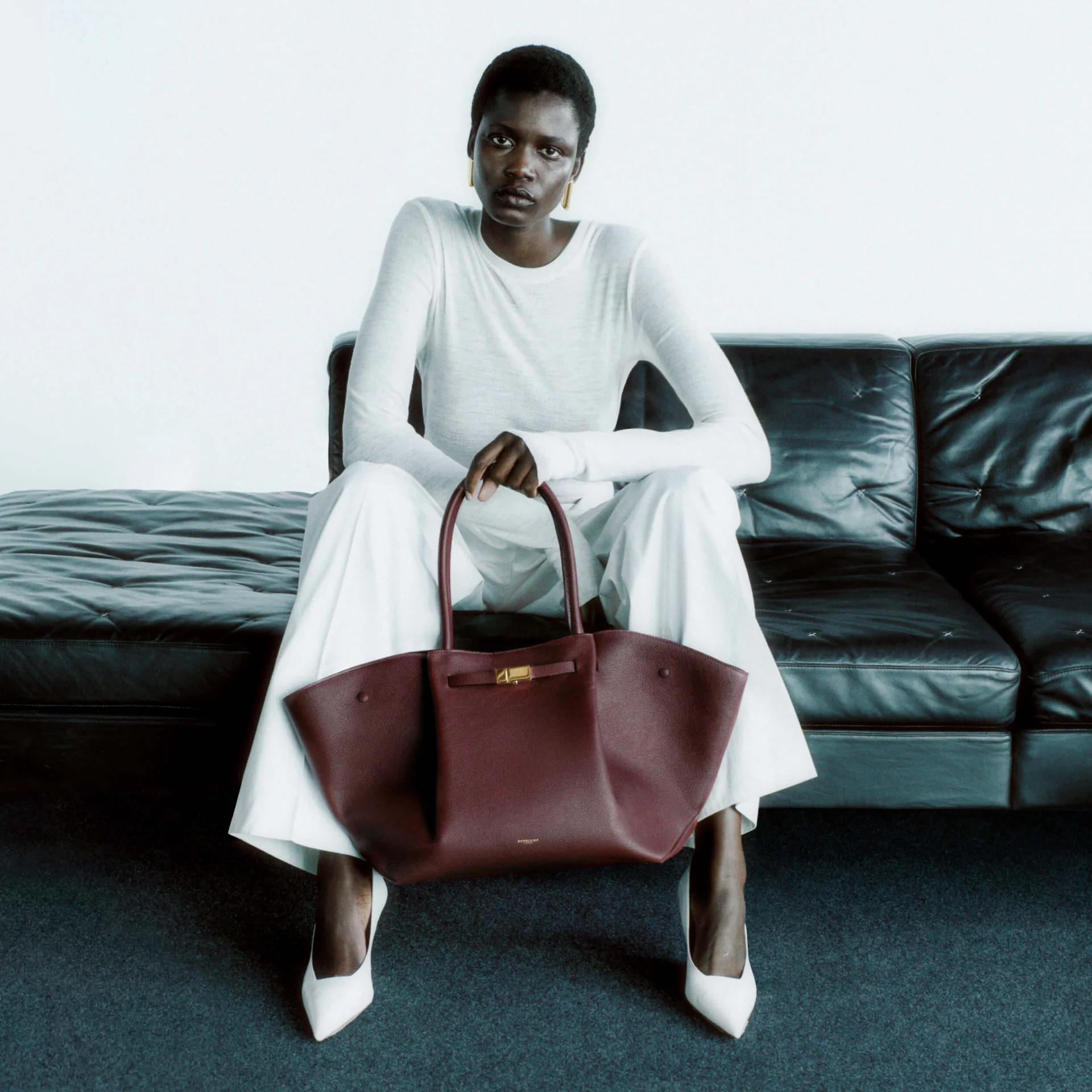 The New York | Burgundy Small Grain | DeMellier | DeMellier