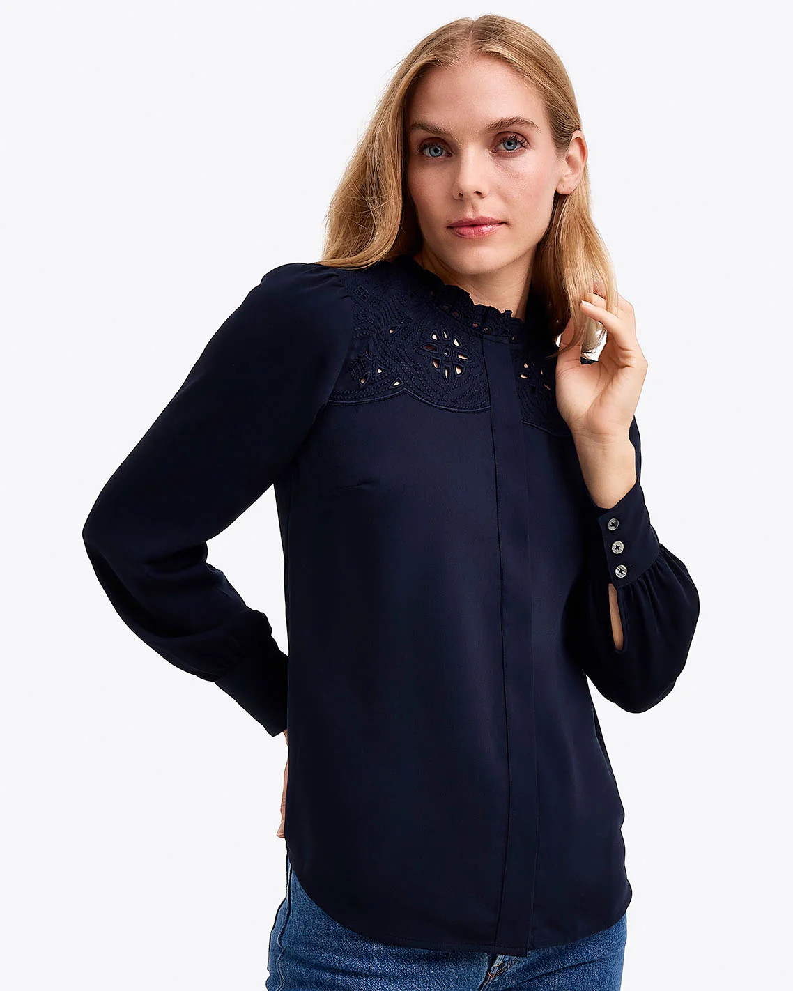 Covered Placket Button Down | Draper James (US)