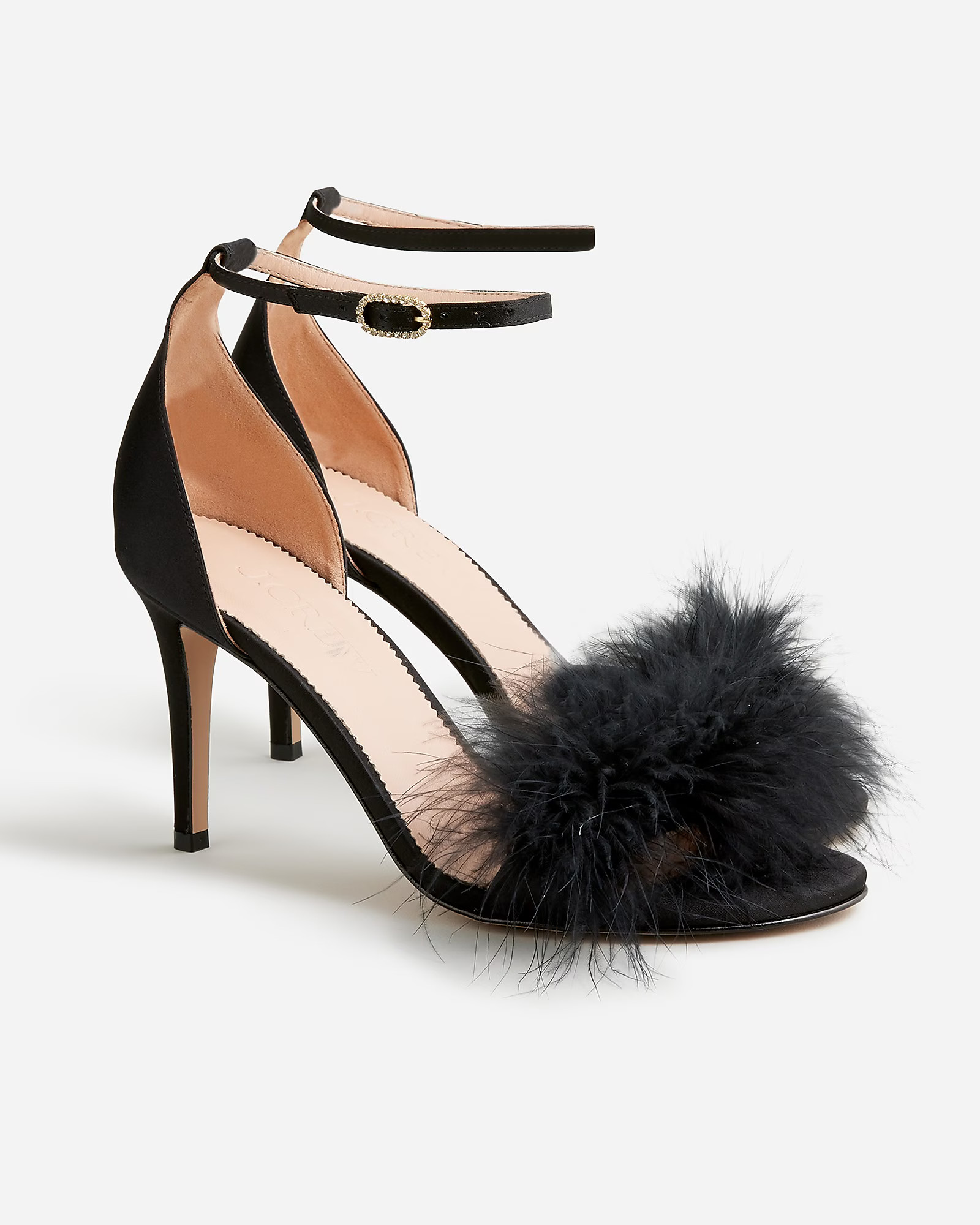 Collection Rylie feather-strap heels | J. Crew US