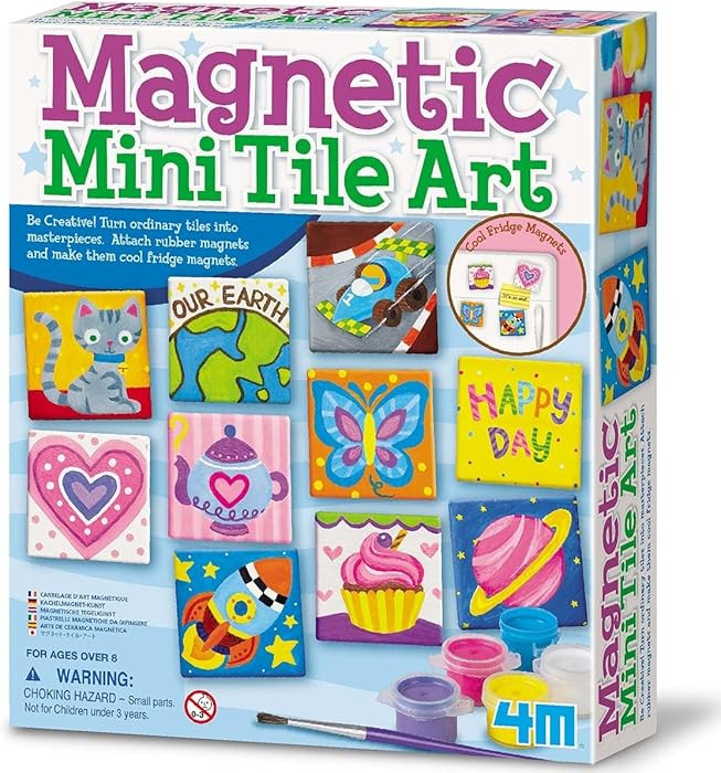 4M Magnetic Mini Tile Art, Art & Crafts DIY Kit, For Boys & Girls Ages 8+ | Amazon (US)