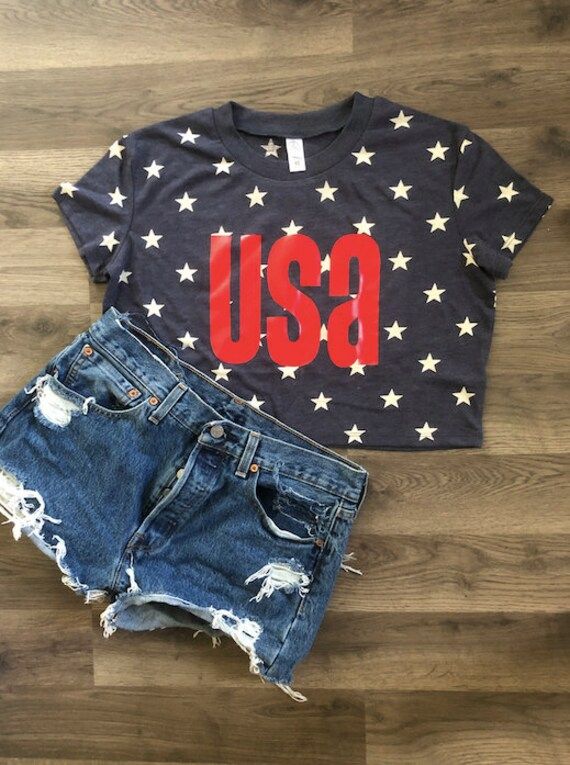 USA Crop Top | Etsy (US)