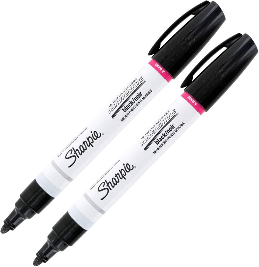 Sharpie Oil-Based Paint Marker, Medium Point, Black (SRP 35549) (2-Pack) | Amazon (US)