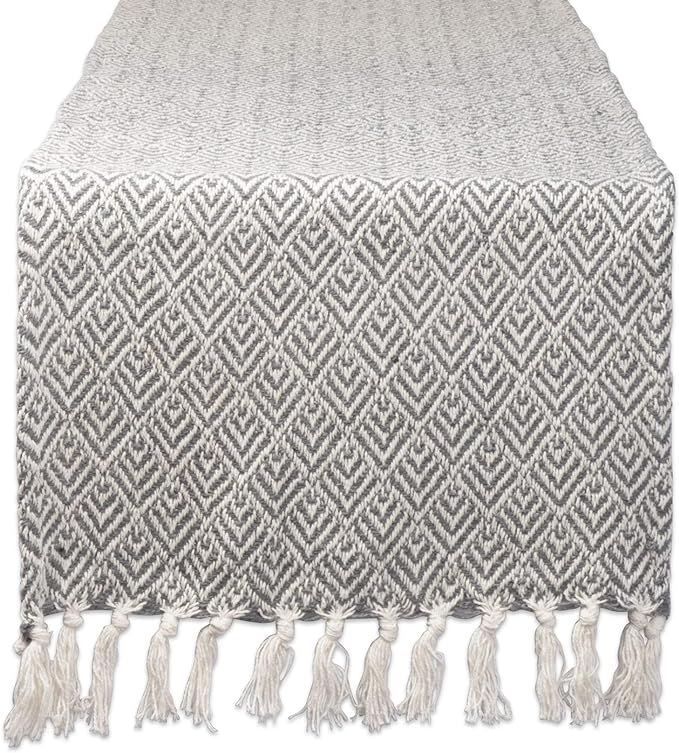 DII Braided Farmhouse Table Runner, 15 x 72 inches, 1-Piece, Gray | Amazon (US)