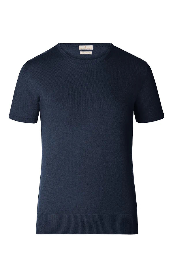 Ladies Cashmere 2-Ply Short Sleeve Crew Neck | The House of Bruar