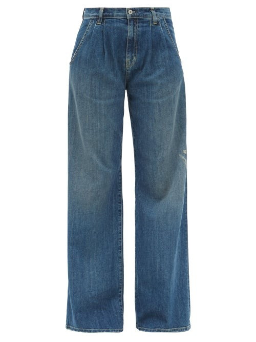 Nili Lotan - Double-pleat Wide-leg Jeans - Womens - Denim | Matches (US)