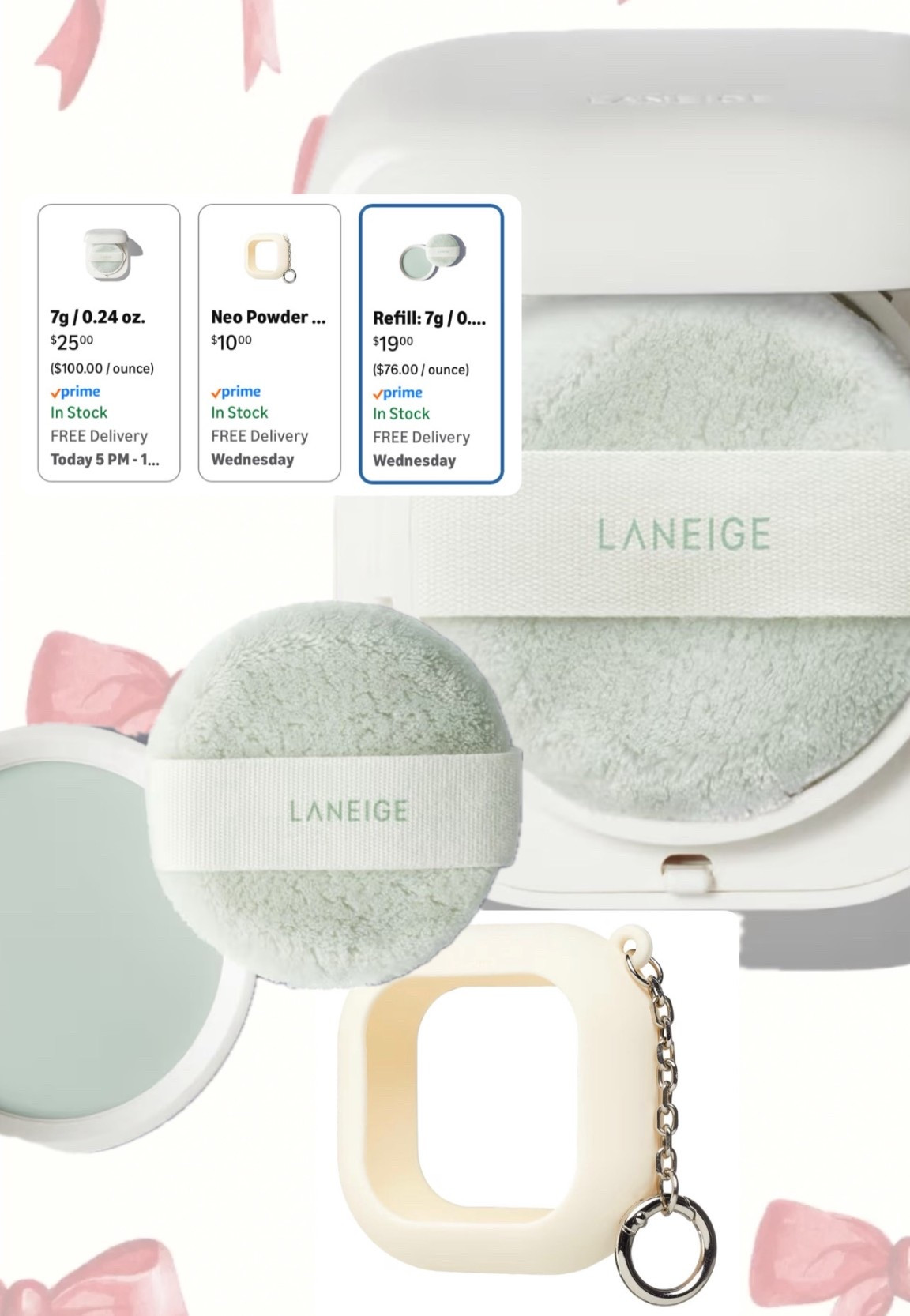 LANEIGE Neo Blurring Powder, holder and refill, all on sale!