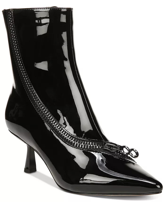 Women's Sia Zipper Kitten-Heel Booties | Macy's