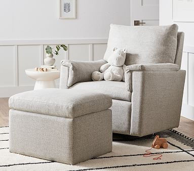 Dream Swivel Glider & Ottoman | Pottery Barn (US)