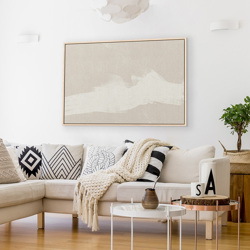 Neutral Abstract Sands Canvas Print | Abstract House