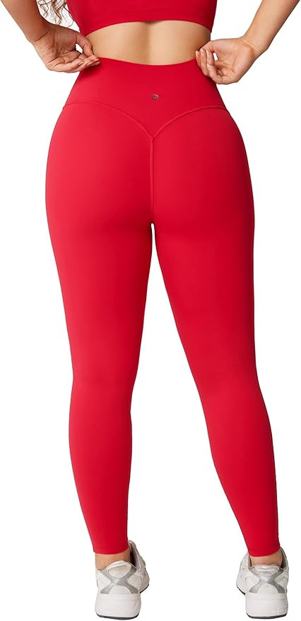 Hugcurve No Front Seam Hidden Scrunch Butt High Waisted Workout Leggings for Women Butt Lifting Y... | Amazon (US)