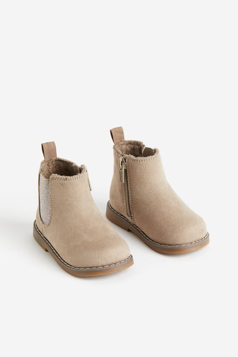 Warm-lined Chelsea Boots - Light beige - Kids | H&M US | H&M (US + CA)