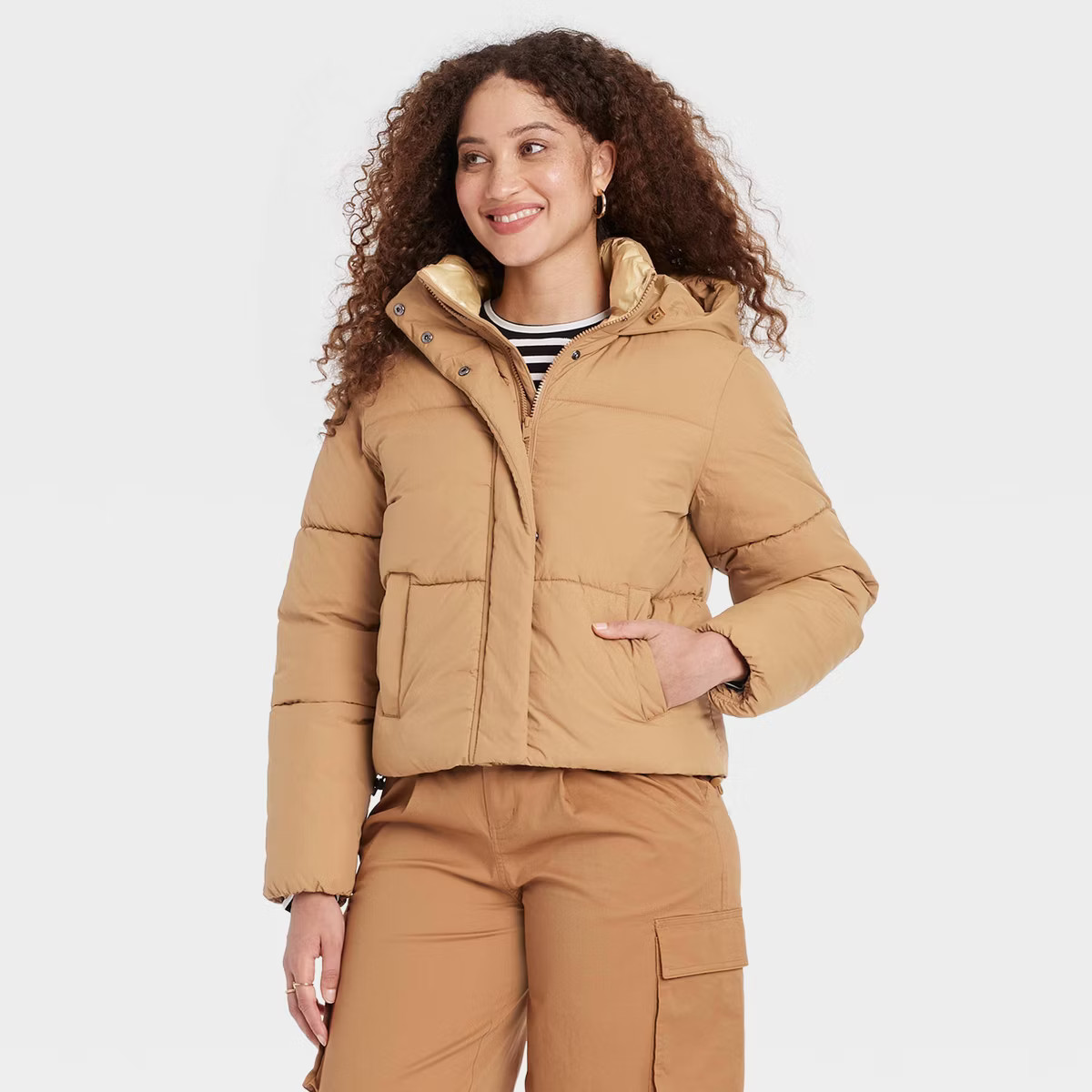 Women's Nylon Puffer Jacket - A New Day™ | Target