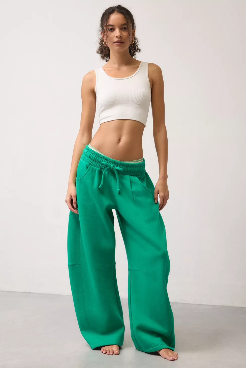 Out From Under Essential Barrel Leg Full Length Sweatpant | Urban Outfitters (US and RoW)