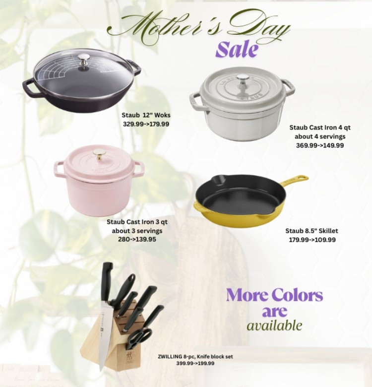Mother’s day Sale! 

Celebrate Mother's Day with this special cast iron product sale! Treat your beloved mom or yourself to high-quality cookware at unbeatable prices. Don’t miss this limited-time offer to prepare a heartfelt gift! 

#LTKsale #LTKhome