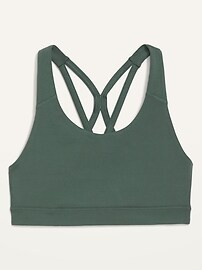 Medium Support PowerPress Strappy Sports Bra for Women XS-XXL | Old Navy (US)