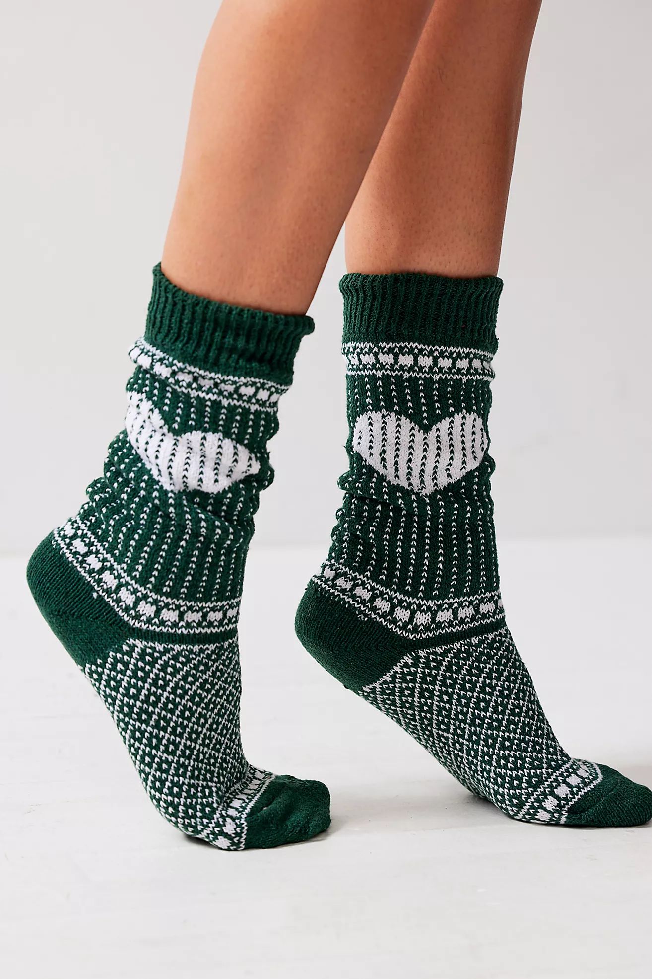 American Trench Heart Cable Knit Socks | Free People (Global - UK&FR Excluded)