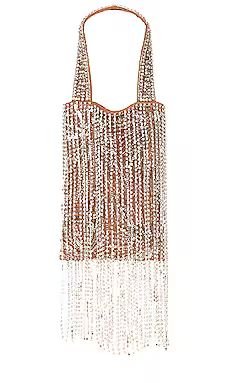 retrofete Avery Crystal Bag in Nude & Silver from Revolve.com | Revolve Clothing (Global)