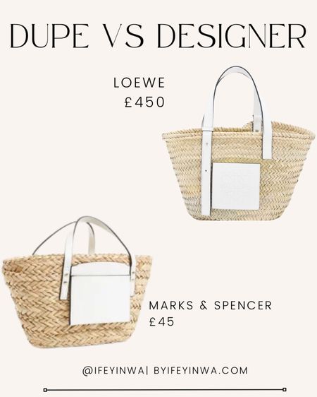 The Marks & Spencer’s basket bag is the perfect dupe for the Loewe basket bag ! 

#LTKstyletip #LTKFind #LTKitbag