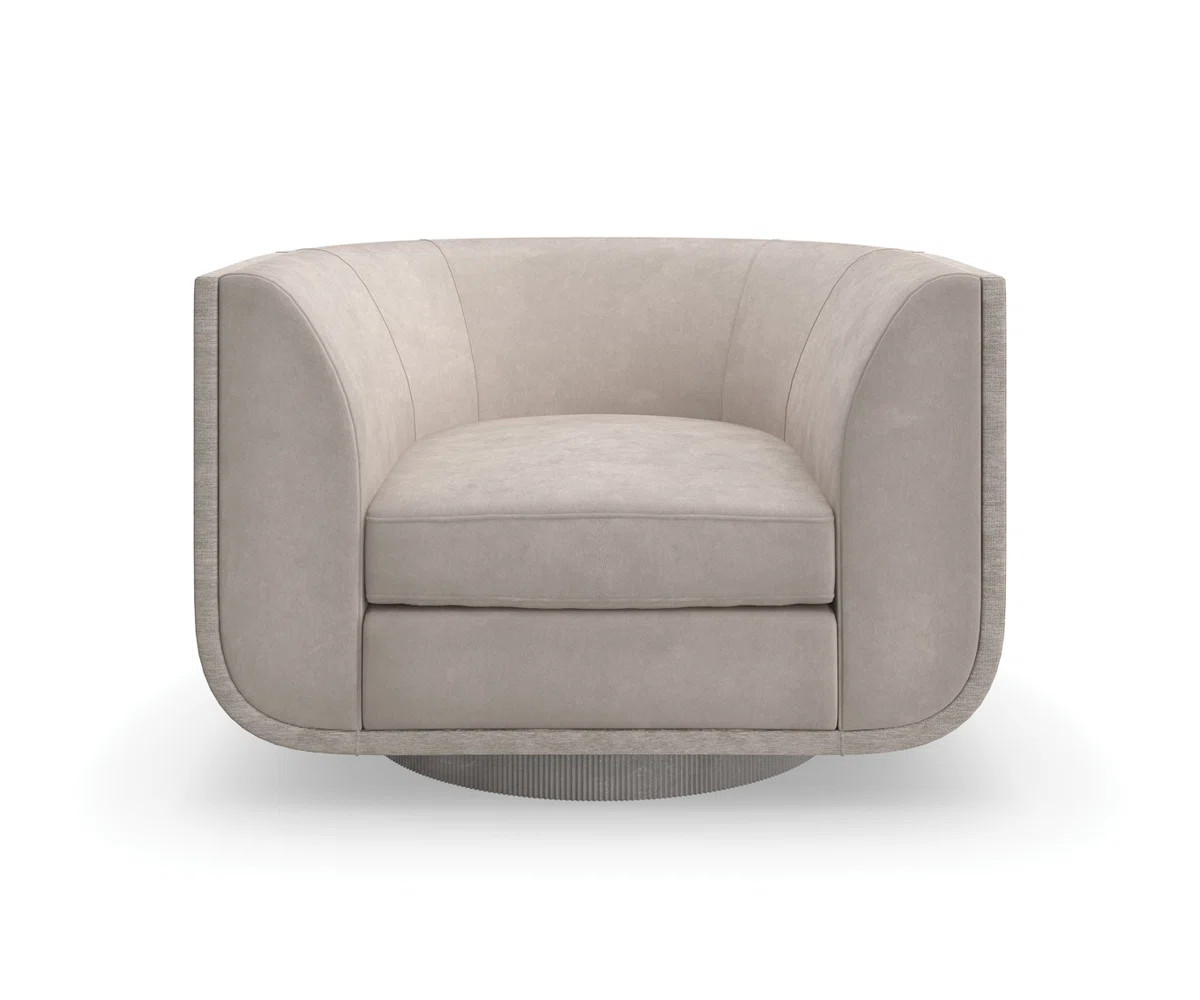 Clipper Velvet Swivel Armchair | Wayfair North America