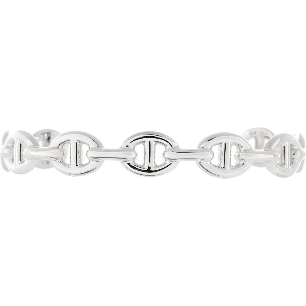 Pre-Owned Hermes Chaine d'Ancre Enchainee Cuff Bracelet Sterling Silver Medium at Nordstrom | Nordstrom